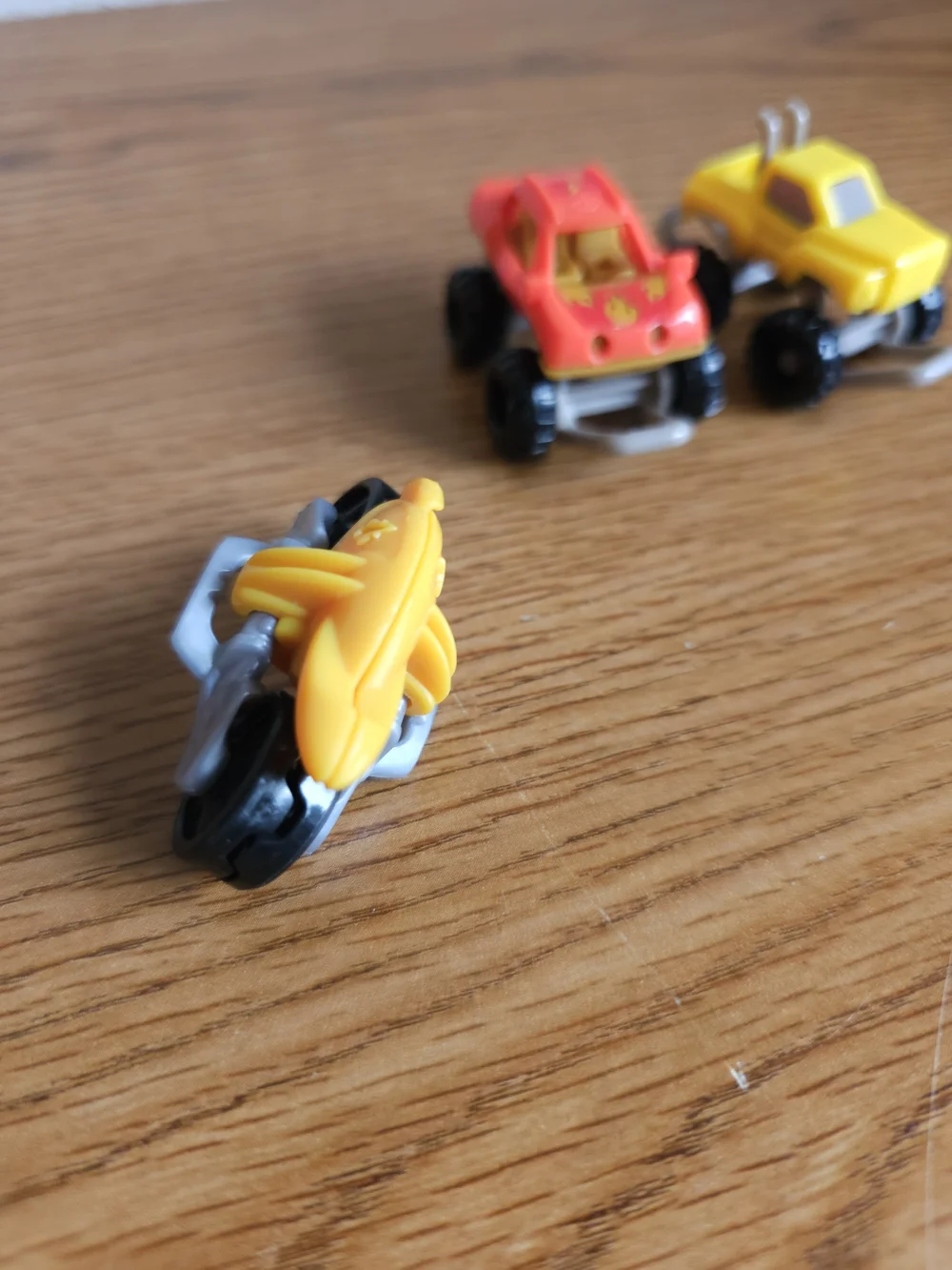 4/$10 Lot 3 Mini Trucks Motorcycle 1 Inch